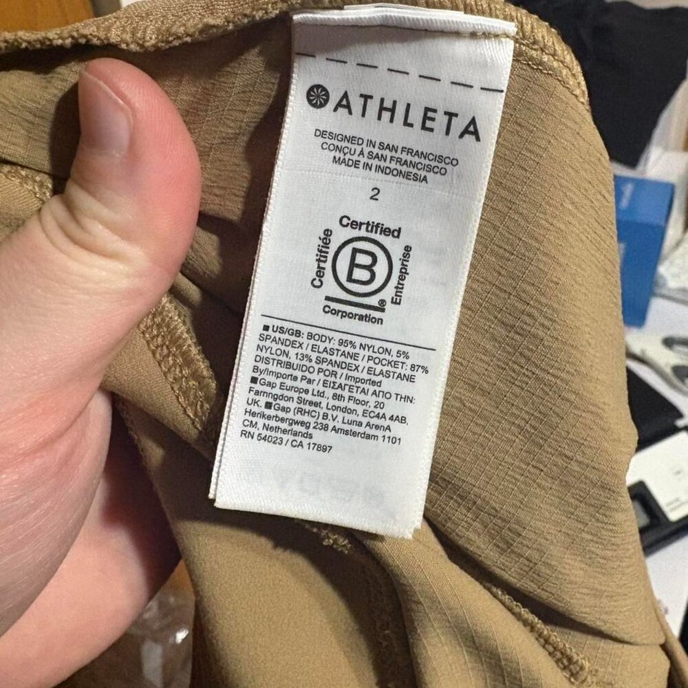 Athleta Trekkie north jogger big sur brown hiking pants outdoors camping size 2 - Picture 6 of 6